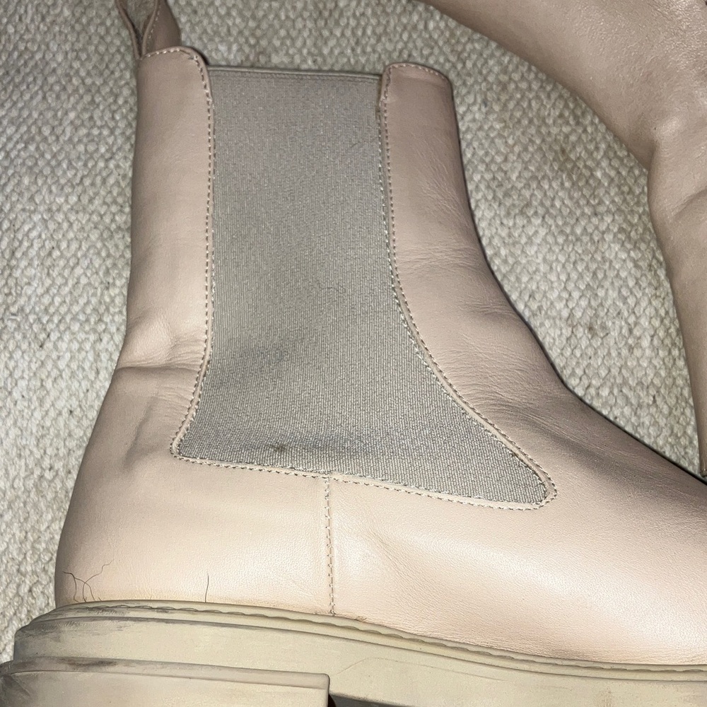 Zara Women’s size 38 dusty rose  Combat Boots - Picture 13 of 16